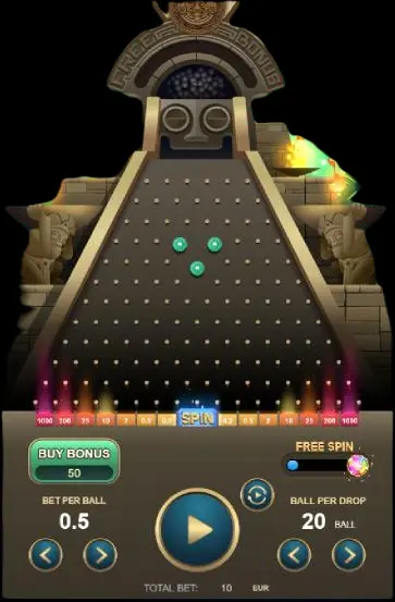 Plinko nel casinò online.